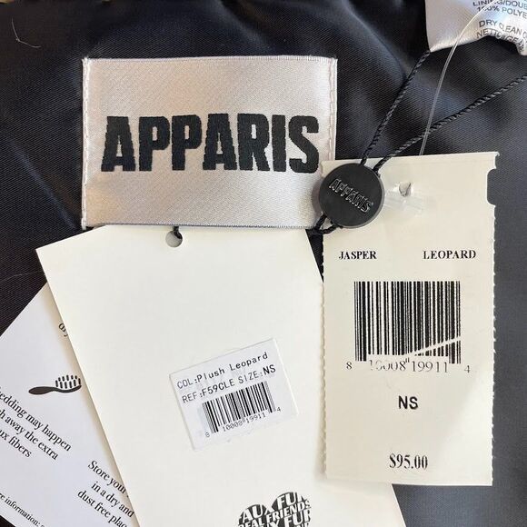 Apparis Jasper Leopard Scarf Womens Fake Fur Animal Print Scarf NEW with TAGS! - Picture 6 of 9